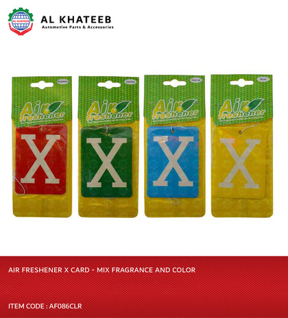 Air Freshener X Card - Mix Fragrance And Color