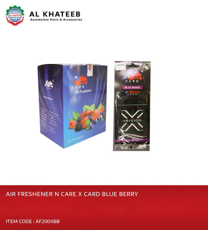 Air Freshener N Care X Card Blue Berry
