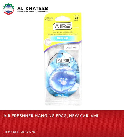 Al Khateeb Aire Car Hanging Fragrance Freshener New Car, 4Ml