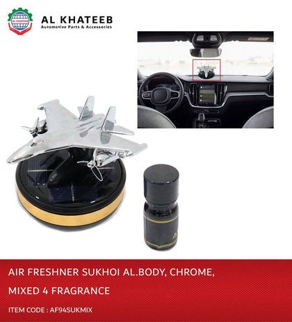 Al Khateeb Car Air Freshener Alumminum Sukhoi Aluminum Body - Mix Fragrance