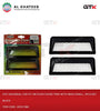 Universal Car Fit Air Flow Cover Trim With Mesh Small, 2Pcs/Set Black