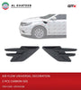 Universal Car Engine Hood Vents Bonnet Vents Air Vent Cover Decoration, Carbon Fiber 2Pcs 505