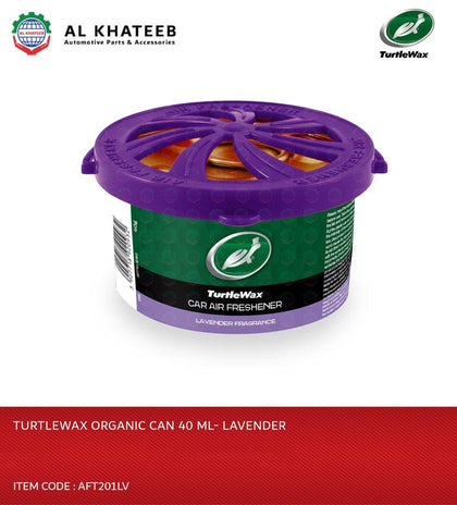 Turtlewax Car and Home Air Freshener Organic Can - Lavender Fragrance 40Gm