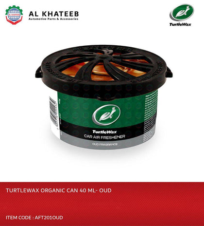 Turtlewax Car and Home Air Freshener Organic Can - Oud Fragrance 40Gm