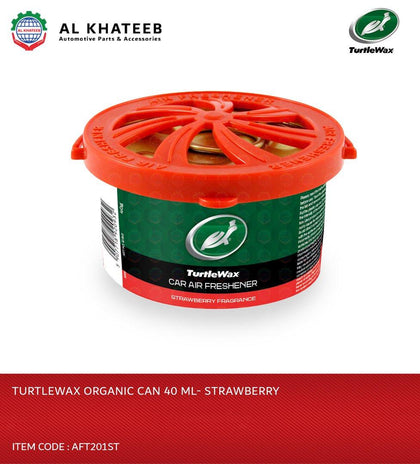 Turtlewax Car and Home Air Freshener Organic Can - Strawberry Fragrance 40Gm