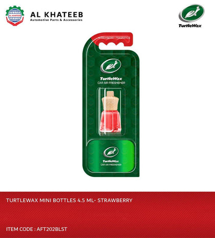 Turtlewax Car & Home Air Freshener Blister Mini Bottle Wood - Strawberry Fragrance 4.5ML