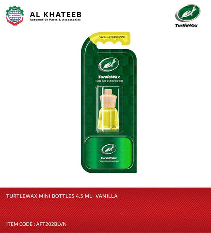 Turtlewax Car & Home Air Freshener Blister Mini Bottle Wood - Vanilla Fragrance 4.5ML