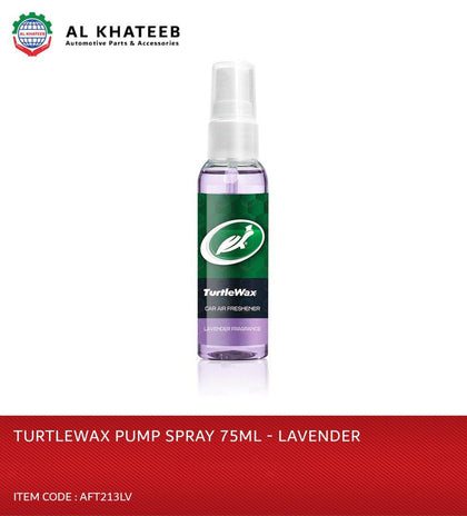 Turtlewax Home & Car Air Freshener Pump Spray - Lavender Fragrance 75ML