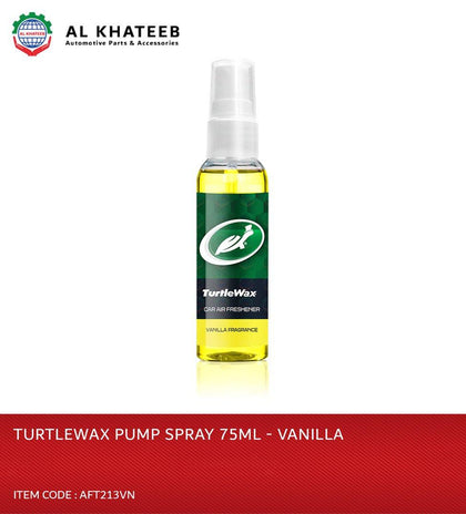 Turtlewax Home & Car Air Freshener Pump Spray - Vanilla Fragrance 75ML