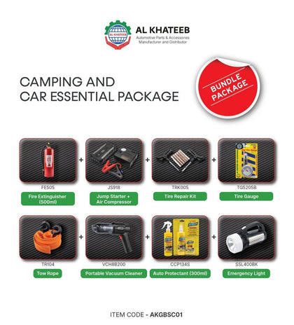 CAMPING AND CAR ESSENTIAL PACKAGE