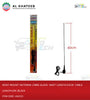 ROOF MOUNT ANTENNA ,FIBRE GLASS  MAST LENGTH:52CM  CABLE LENGTH:2M ,BLACK