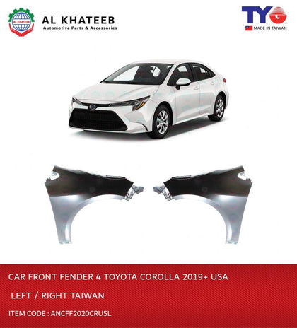 Car Front Fender for Corolla 2019+ USA Right - Taiwan