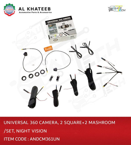 Universal 360 Camera, 2 PCS Square /Set, Night Vision