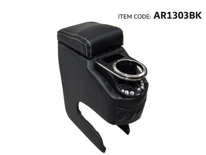 Al Khateeb Universal Arm Rest Comfort Multi Console Box, Complete Wood Black