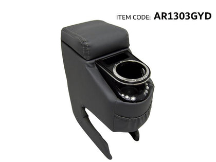 Al Khateeb Universal Arm Rest Comfort Multi Console Box, Complete Wood Grey