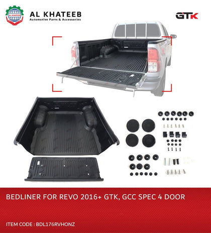 GTK Pickup Bed Liner/Rugged Liner Hilux Revo 2016-2021, 4-Door, Gcc Specification
