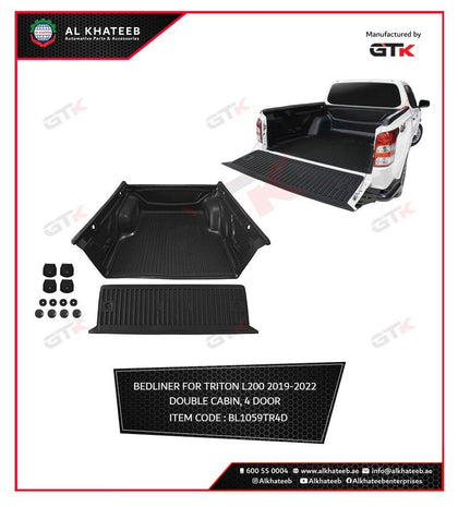 Double Cabin, 4 Door Bed Liner For Triton L200 2019-2022