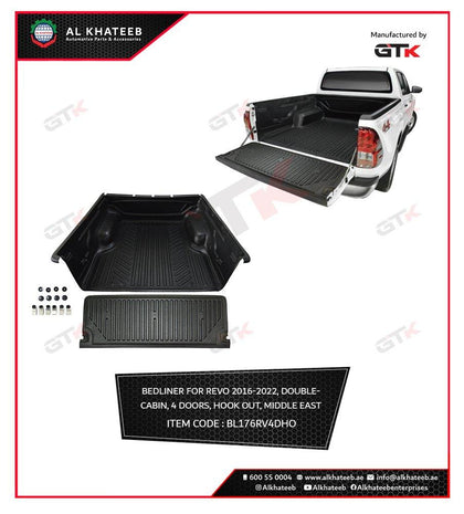 GTK 4 Door Bed Liner For Hilux Revo 2019-2022, Hook Out