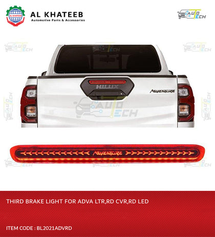 Third Break Light Rear Trunk Door Hilux Adventure 2021, Red Cover, Red Led