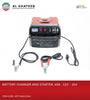 BATTERY CHARGER AND STARTER, 40A 12V- 4V