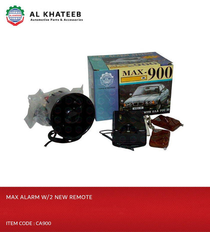 MAX ALARM W/2 NEW REMOTE-CA900