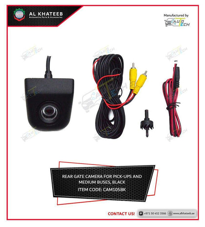 AutoTech Universal Black Rear Gate Camera With Wire For Pick-Up And Medium Buses