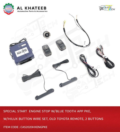 Special Start  Engine Stop W/Blue Tooth App Pke,  W/Hilux Button Wire Set, Old  Remote  2 Buttons