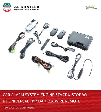 Car Alarm System Engine Start & Stop W/Bt Universal Hyun/Kia Wire & Remote