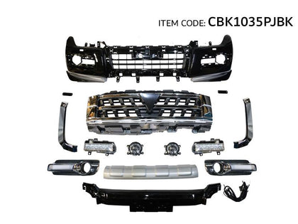 GTK Front Body Kit For Pajero V98 2007-2014 Upgrade To 2015 Style, Black