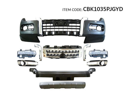 GTK Front Body Kit For Pajero V98 2007-2014 Upgrade To 2015 Style, Gray