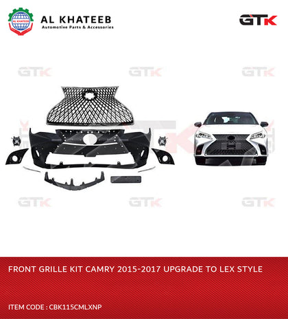 GTK Front Grille Kit Camry 2015-2017 Upgrade To Lex Style