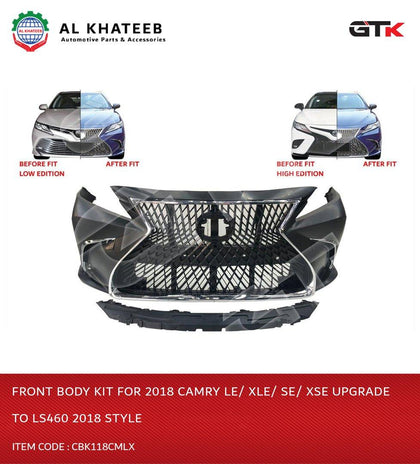 GTK Front Body Kit For 2018 Camry Le/ Xle/ Se/ Xse Upgrade To Ls460 2018 Style