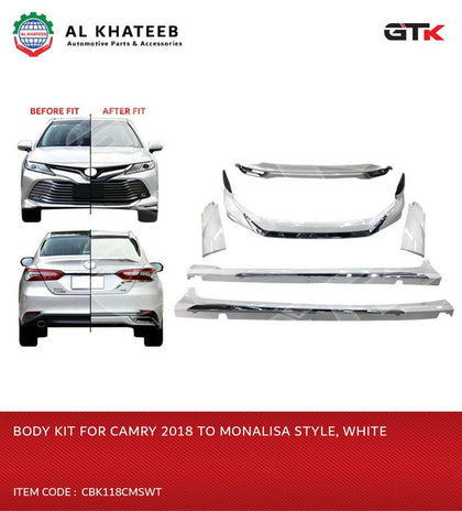 Body Kit For Camry 2018 To Monalisa Style, White