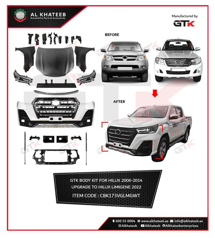 GTK Body Kit For Hilux Vigo 2006-2014 Upgrade To Hilux Limgene 2022