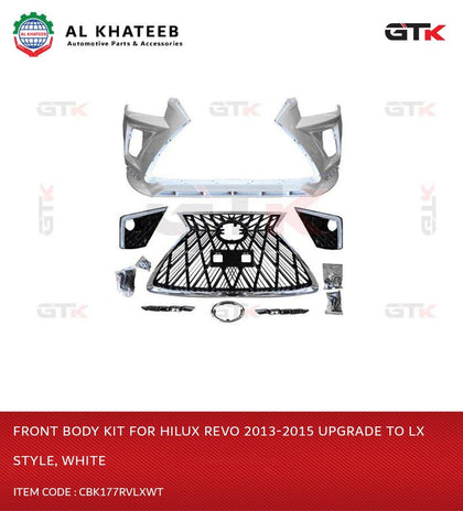 GTK Front Body Kit For Hilux Revo 2013-2015 Upgrade To LX Style, White