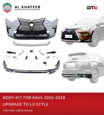 GTK Body Kit For Rav4 2016-2018 Face-Lift To Lexus Rx450T 2017 Style