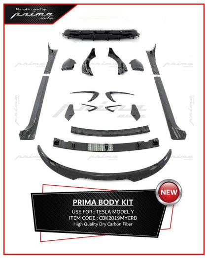 Prima Auto Car Body Kit Model Y Upgrade To Fast Style Carbon Fiber