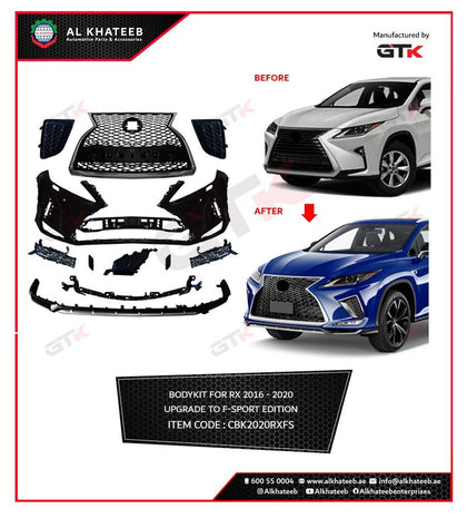 GTK Car Body Kit Rx Series 2019 Upgrade To F-Sport Edition Style