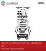 Fortuner Full Car Body Kit 2015-2020 Convert to 2021 Fortuner Legender Edition Style
