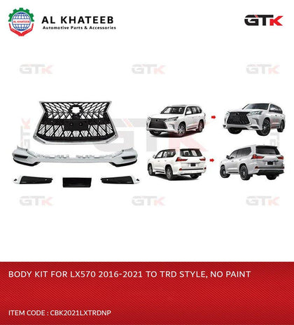 GTK Body Kit For LX570 2016-2021 To Trd Style, No Paint