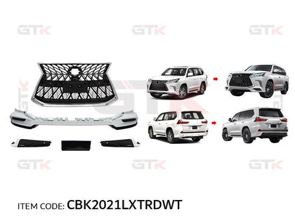 GTK Body Kit For LX570 2016-2021 To Trd Style, White