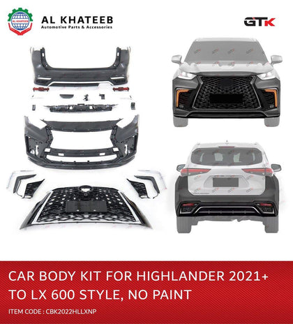 GTK Car Body Kit For Highlander 2021+ To LX600, No Paint