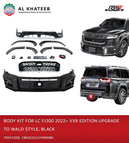 GTK Land Cruiser Lc300 Vxr Edition 2022+ Body Kit Upgrade To Wald Style Black