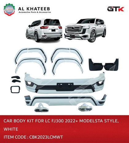 Car Body Kit For LC FJ300 2022+ Modelsta Style, White