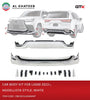 GTK Car Body Kit Front & Rear Bumper With Mount And Brackets Modellista White Style LX600 2022+