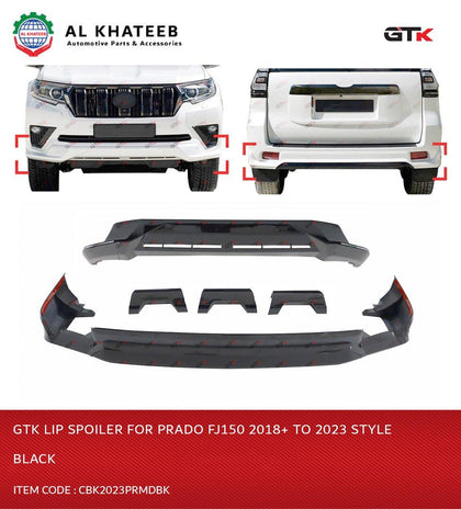GTK Car Body Kit Prado FJ150 2018-2013 Upgrade To 2023 Modelista Style, Black