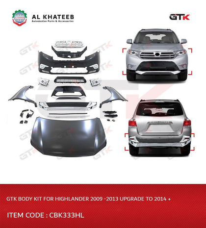 GTK Car Body Kit For Highlander 2009-2011 Upgrade To 2013 Style