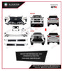 GTK Car Body Kit Fortuner 2016-2019 Upgrade To Lexus Trd Style, White