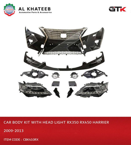 GTK Car Body Kit With Head Light Rx350 Rx450 Harrier 2009-2013