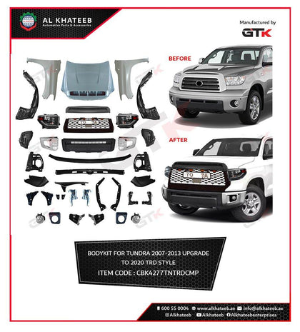 GTK Body Kit For Tundra 2007-2013 Upgrade To 2020 Trd Style